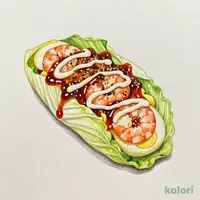 1/2日分の野菜が摂れる　エビマヨと玉子キャベツ包み焼