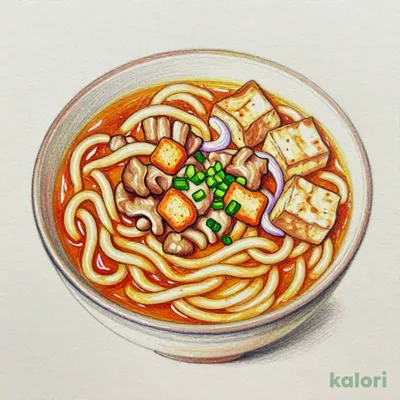 麺大盛り　辛コク濃厚カレーうどん
