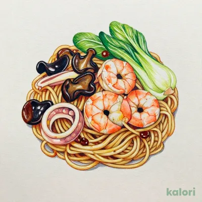 贅沢すぎ！海鮮づくし上海風焼そば