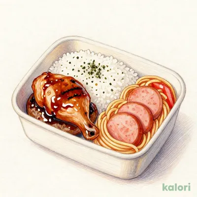 グリルチキン＆ハンバーグ弁当