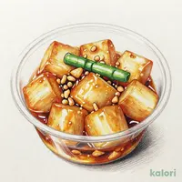 冷たいまま食べる大根の鶏　そぼろあん