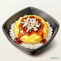 とろ〜り甘酢餡の天津丼(麦入りご飯)