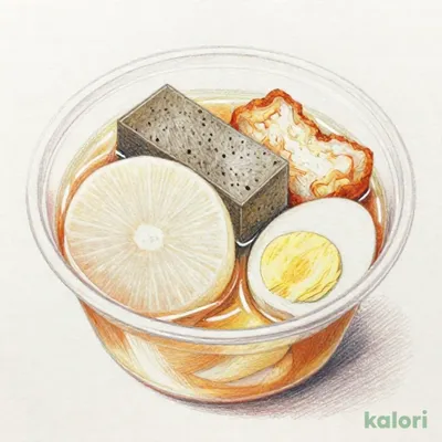 冷たいまま食べる　おでん