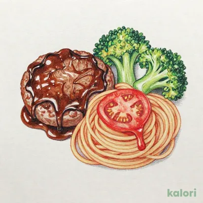 スマイルライフデミグラスハンバーグ＆ナポリタン１人前