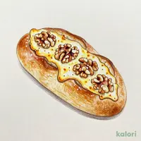 Double Cheese Walnut Salt Bread