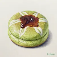 〈人魚姫の宝もの〉抹茶と黒蜜の蒸しケーキ