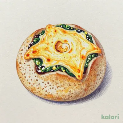 Basil Cheese Roll (Mochi Barley & Whole Wheat)