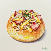 コーンパンのオニオンハムロール