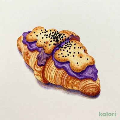 Bis-croissant (Purple Sweet Potato)