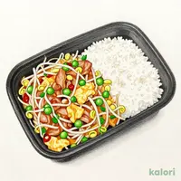 豚玉豆苗炒め弁当