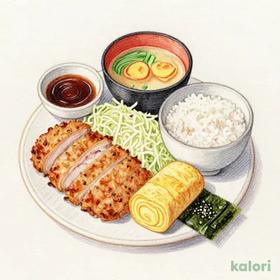 ハーフ＆ハーフの朝定食