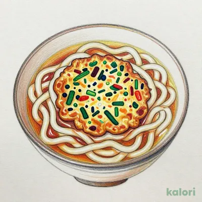 野菜かきあげうどん・そば 590kcal｜カロリー・栄養成分 | 牧のうどん