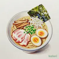 とろ～り煮玉子背脂醤油