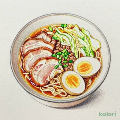 Chicken Broth Ramen with Soft-Boiled Egg