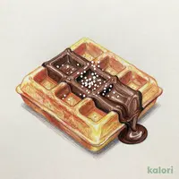 塩チョコレートワッフル