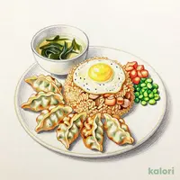 Fried Rice and Pan-Fried Dumplings