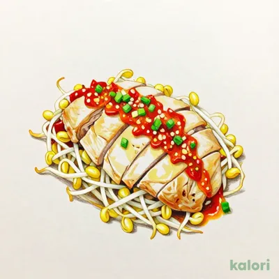 国産ハーブ鶏のよだれ鶏 ハーフサイズ