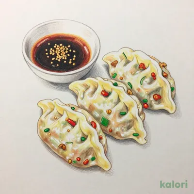 水餃子 3個