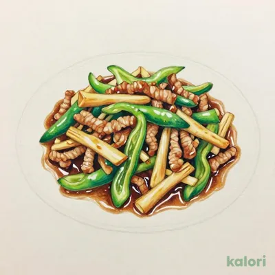 美保野ポークの肉細切りピーマン