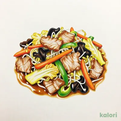 美保野ポークの肉野菜炒め