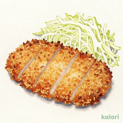 Wかつ定食（味噌汁を豚汁に変更）