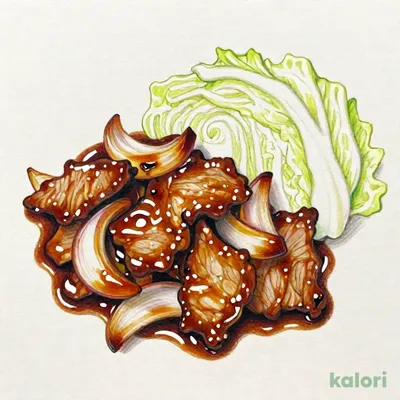 おろし生姜と針生姜の豚しょうが焼き定食（味噌汁を豚汁に変更）