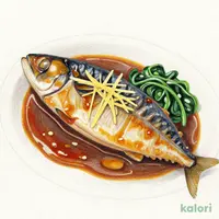 さばの味噌煮定食（味噌汁を豚汁に変更）