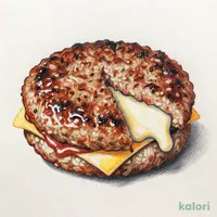 とろけるチーズ×とろけるオニオンハンバーグ定食（味噌汁を豚汁に変更）