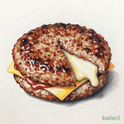 とろけるチーズ×とろけるオニオンハンバーグ定食（味噌汁を豚汁に変更）