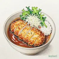 みぞれ大判鶏かつ煮定食(味噌汁を豚汁に変更)