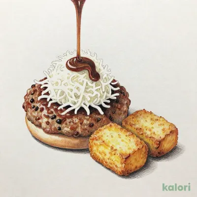 フワッととろける和風おろしハンバーグ定食（味噌汁を豚汁に変更）