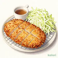 豚ロースとんかつ定食（味噌汁を豚汁に変更）