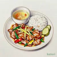 おろし生姜と針生姜の豚しょうが焼き定食
