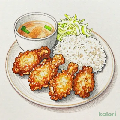 満天爆盛からあげ定食