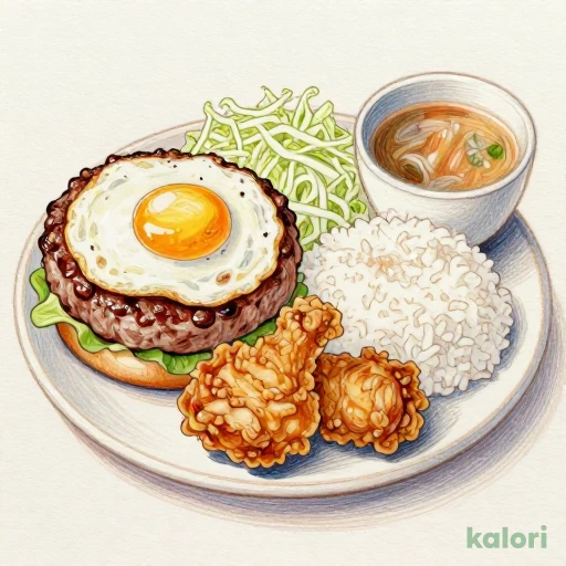 爆盛マウンテン定食 1600kcal — What's in It & Nutrition Facts