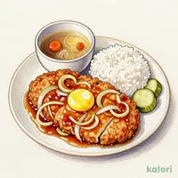 豚ロースかつ煮定食
