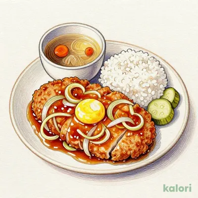 豚ロースかつ煮定食