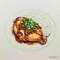 鉄板焼き 鶏の葱だく香味だれ定食