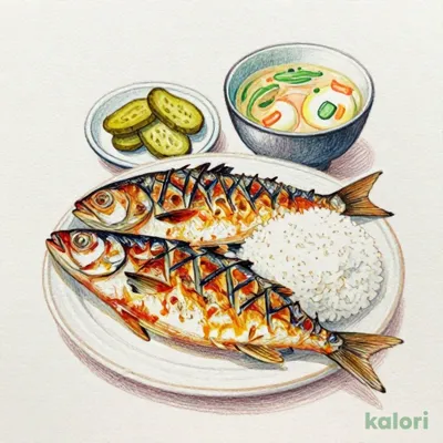 3種の焼き魚定食