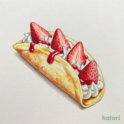Strawberry & Cream Crepe
