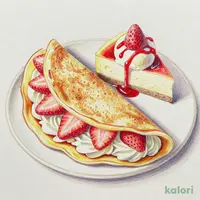 Strawberry Cake Special Crepe