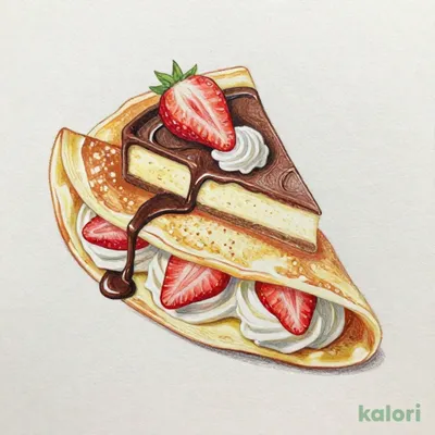 Strawberry Chocolate Cake Cream Crepe