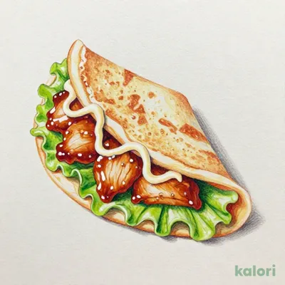 Teriyaki Chicken Mayonnaise Crepe