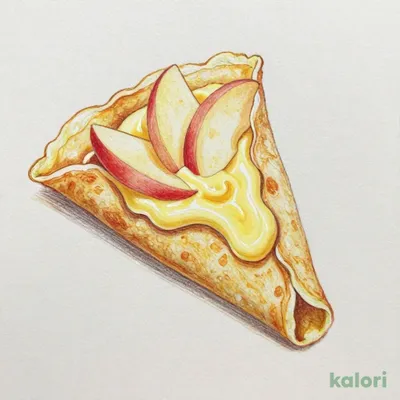 Apple Custard Crepe