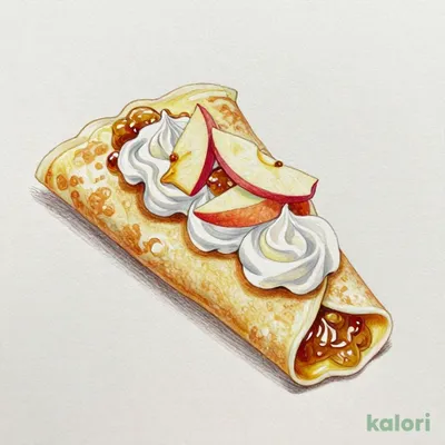 Apple Cream Crepe