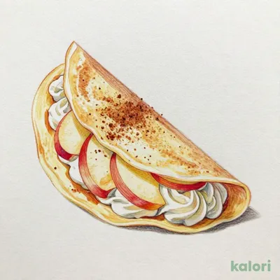 Cinnamon Apple Cream Crepe