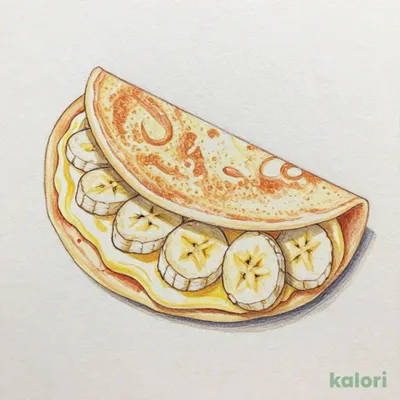 Banana Custard Crepe
