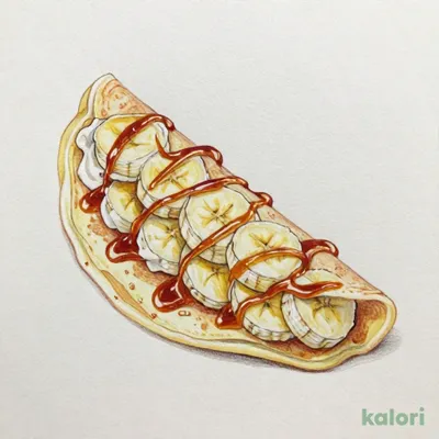 Banana Caramel Cream Crepe