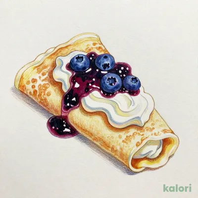 Blueberry Jam Cream Crepe
