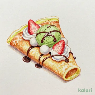 Matcha Chocolate Crepe
